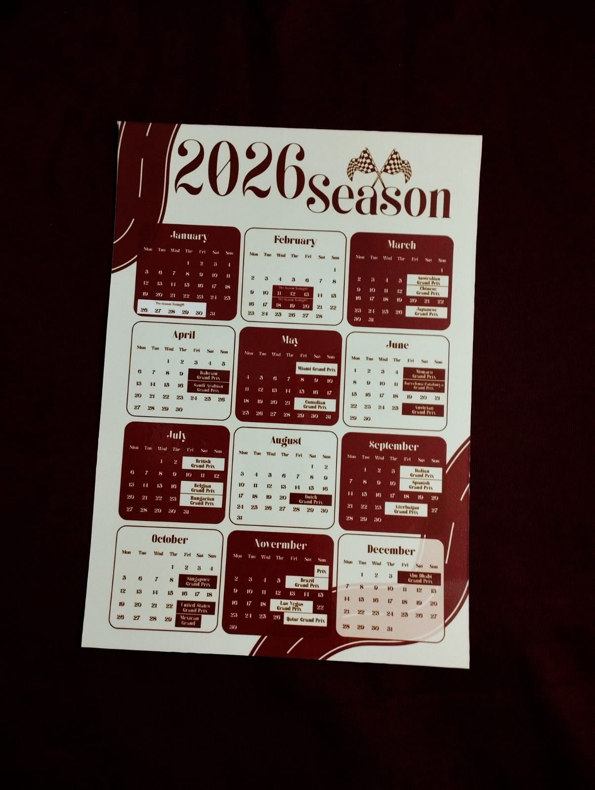 Box Box Formula One Journal 2026