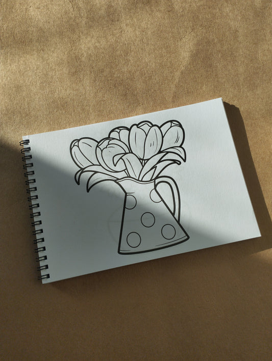Flower Wonderland Coloring Book