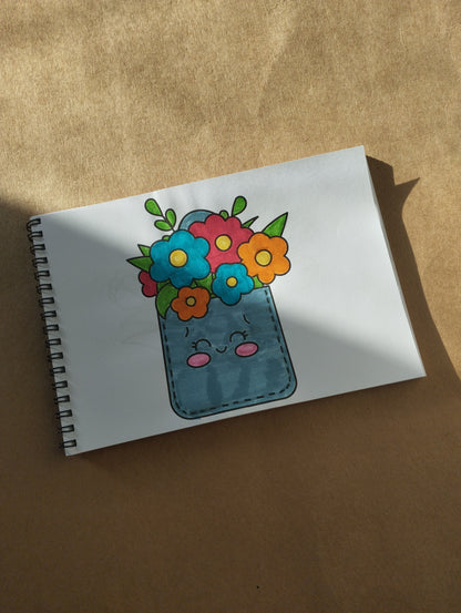 Flower Wonderland Coloring Book