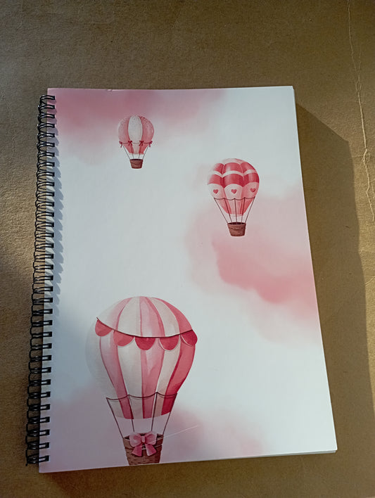 Hot Air Ballons Notebook - A4 Notebook
