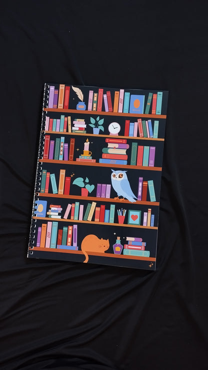 The Enchanted Library A4 Notebook