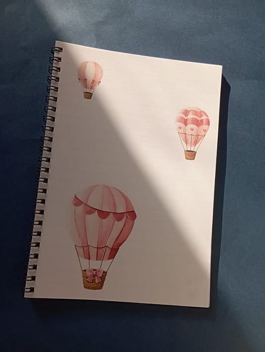 Hot Air Ballons Notebook - A5 Notebook