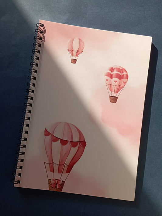 Hot Air Ballons Notebook - A5 Notebook