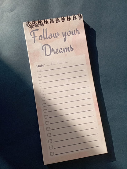 Follow Your Dreams To Do List