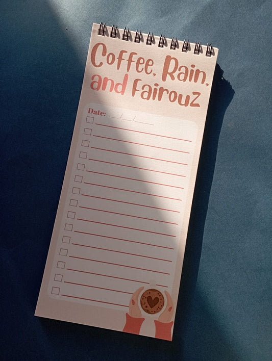 Coffee, Rain & Fairouz To Do List