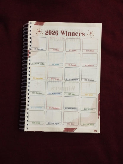 Box Box Formula One Journal 2026